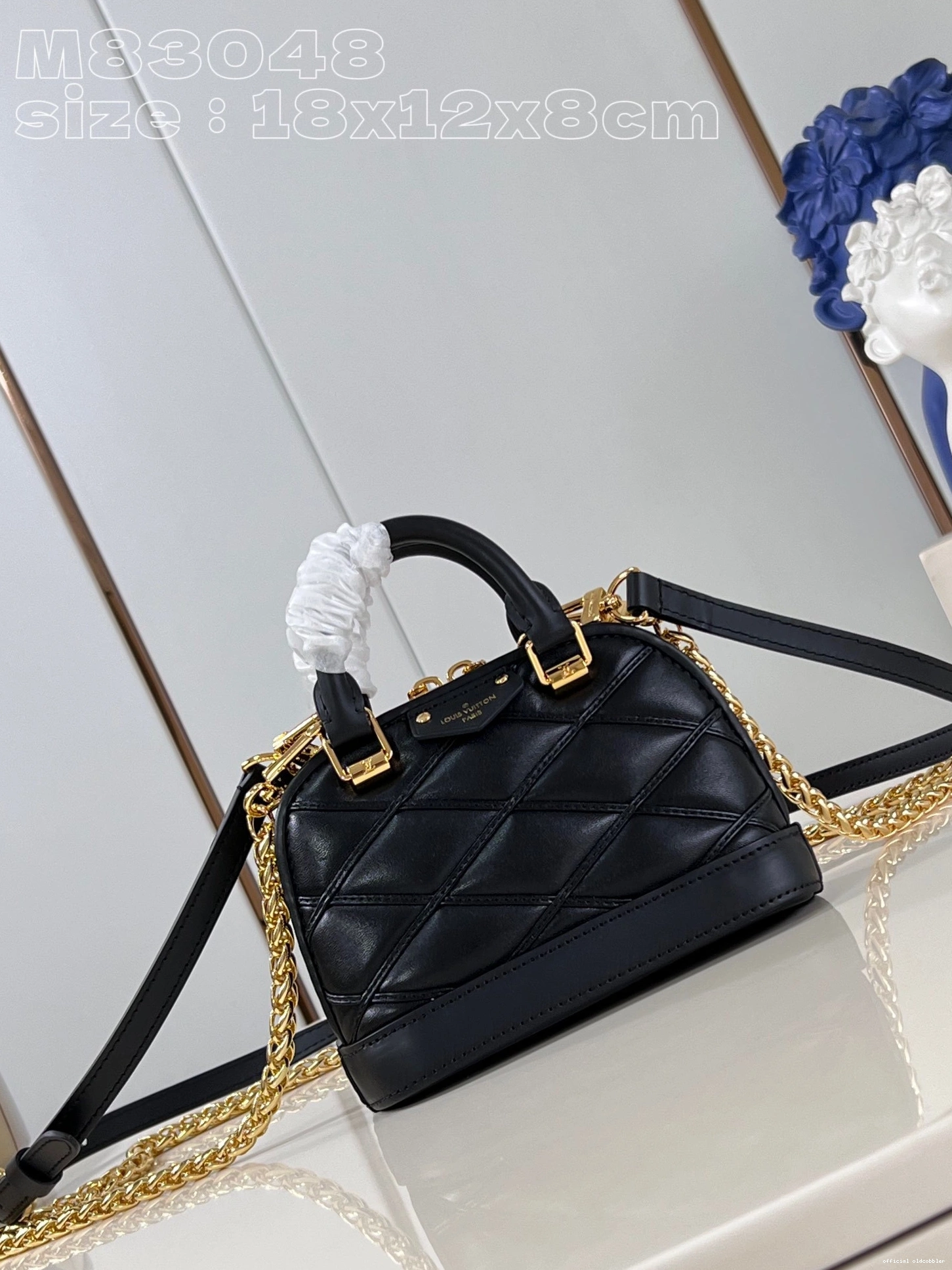 Official oldcobbler VUITTON Alma-18*12*8cm LOUIS Nano 0812